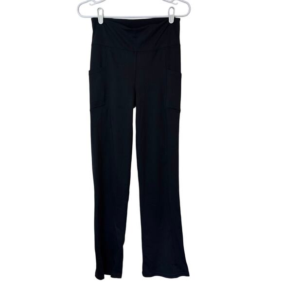 NWT Marika Womens Jada Eclipse Pant Size L Black High Rise Tummy Control Pockets - Picture 1 of 10